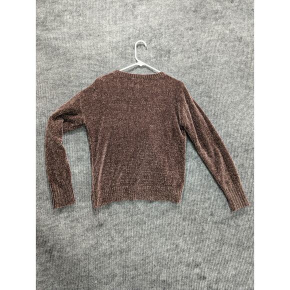 Love Crazy Women's Brown Round Neck Long Sleeve Knit Pullover Sweater Size L - Picture 3 of 6
